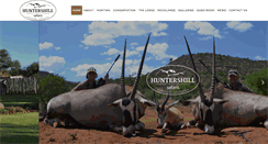 Desktop Screenshot of huntershillsafaris.co.za