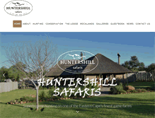 Tablet Screenshot of huntershillsafaris.co.za